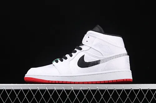 All categories Air Jordan Jordan series basketball shoes Air Jordan 1 Mid CLOT x Air Jordan 1 Mid "Fearless" AJ1 Joe 1 mid-top white silk CU2804-100